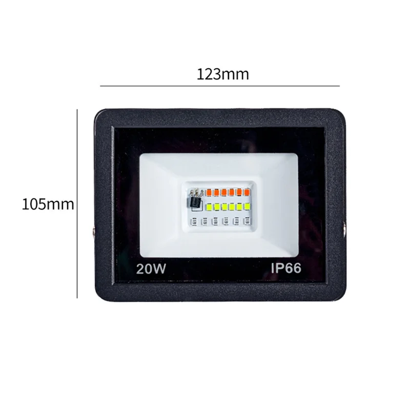 A88E-RGB كشاف ضوء RGB عاكس IP66 LED الأضواء مع مصباح بروجيكتور عن بعد إضاءة الحديقة الخارجية