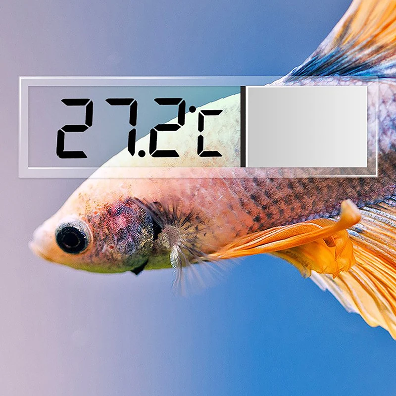 Aquarium Thermometer Electronic LCD Digital Fish Tank Temperature Measurement Fish Tank Temp Meter Aquarium Accessories