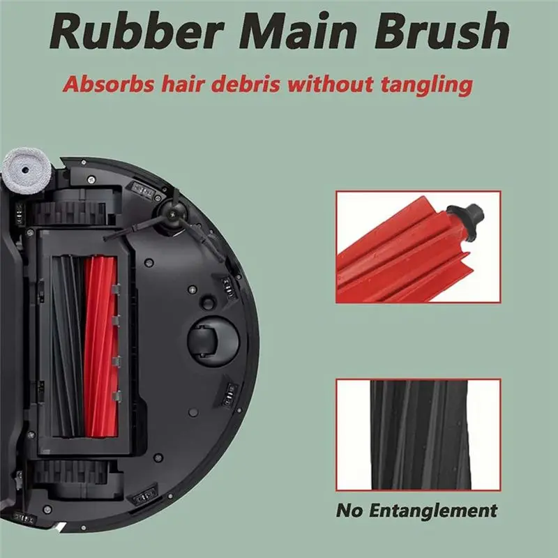 RMWIN-20Oborock Qrevo Master/V20/P10S Pro Vacuum Main Side Brush Mop Cloths HEPA Filters Dust Bags