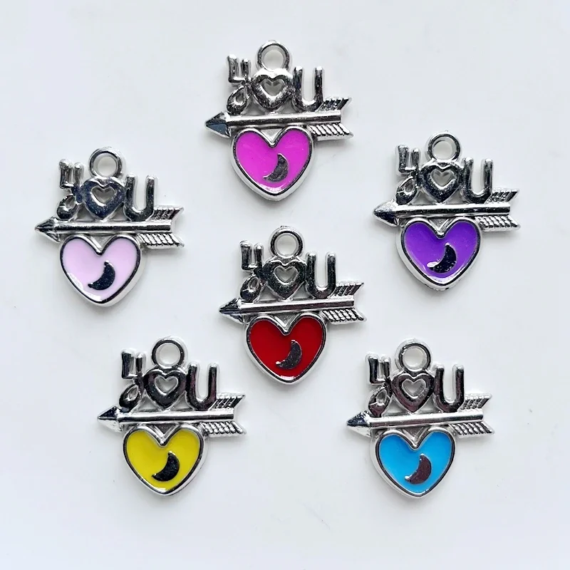 10pcs random mix Cupid Arrow Love  Pendant diy Kawaii Jewelry Decorative accessories Earrings bracelet beaded decoration