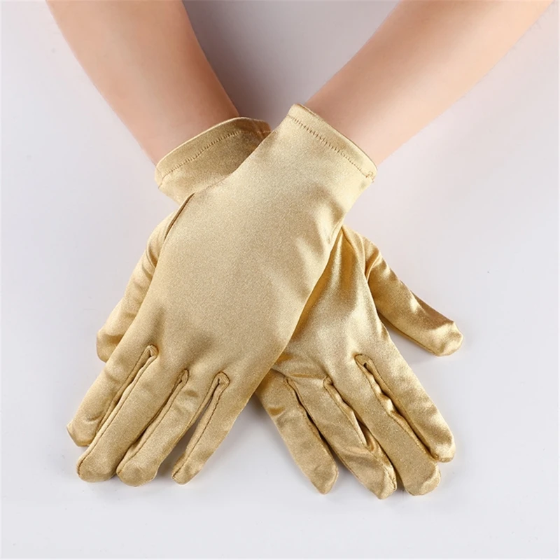 

Short Gloves Fashion Gloves Stage Performances Gloves Party Costume Gloves Women Formal Event Ceremonial Gloves