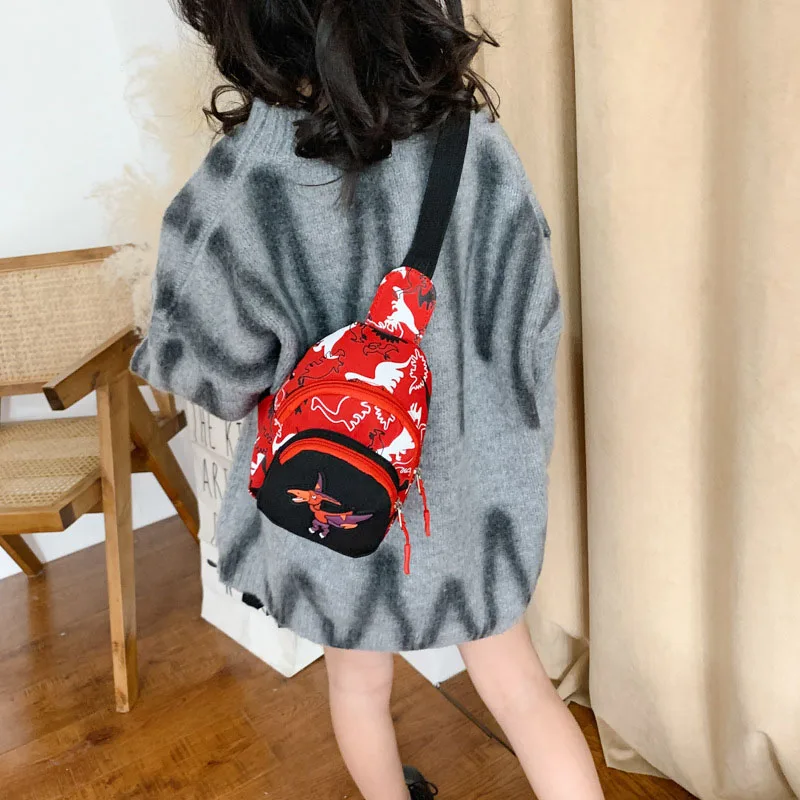 Cute Dinosaur Kids Waist Bags Cartoon Children Shoulder Crossbody Bag High Capacity Backpack Baby Coin Purse Wallet Handbags