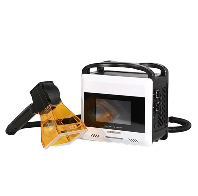 20w 30w Small Portable Hand-held Fiber Laser Marker Engraver Metal Engraving Marking Machine