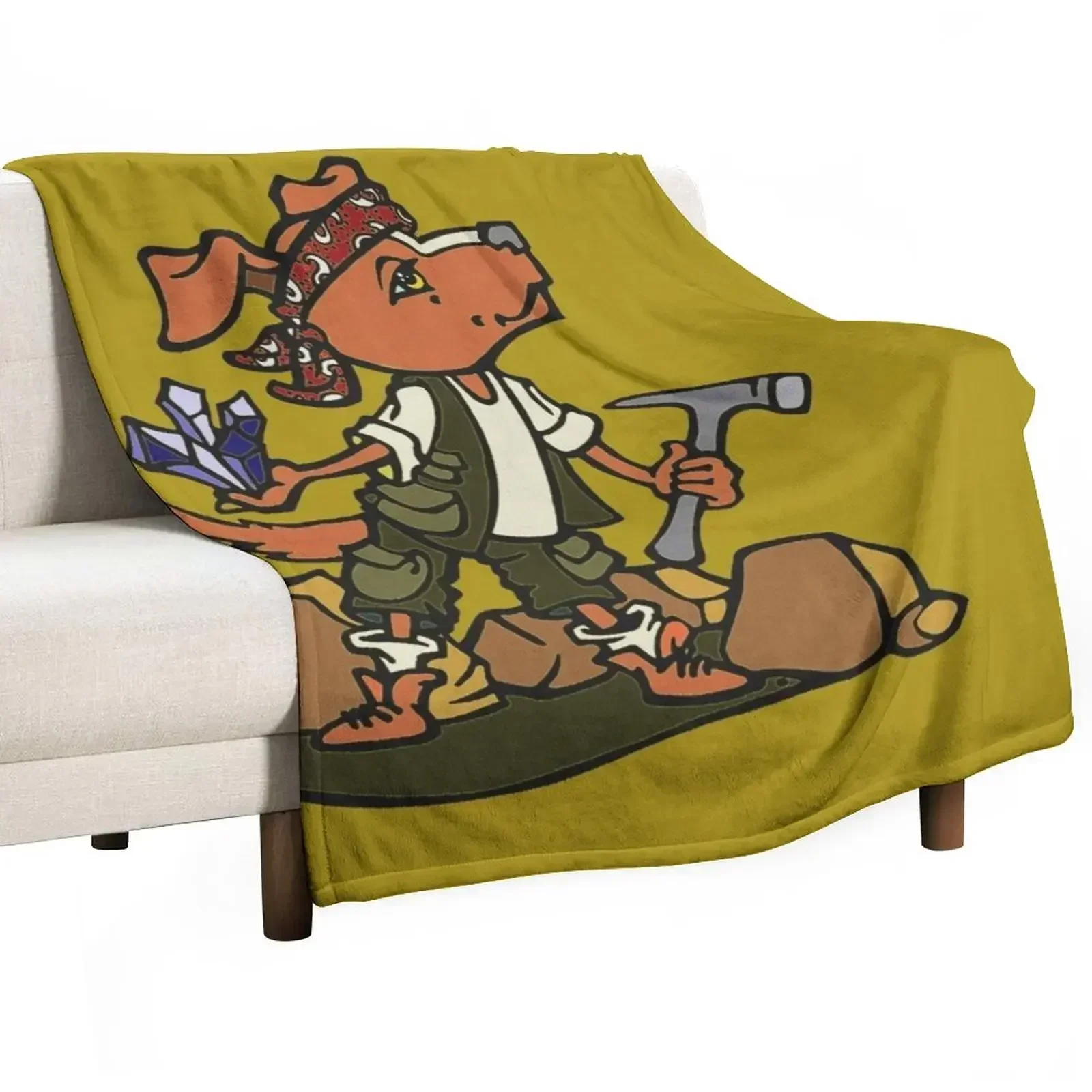 Rockhound Throw Blanket For Decorative Sofa Personalized Gift wednesday Warm Blankets