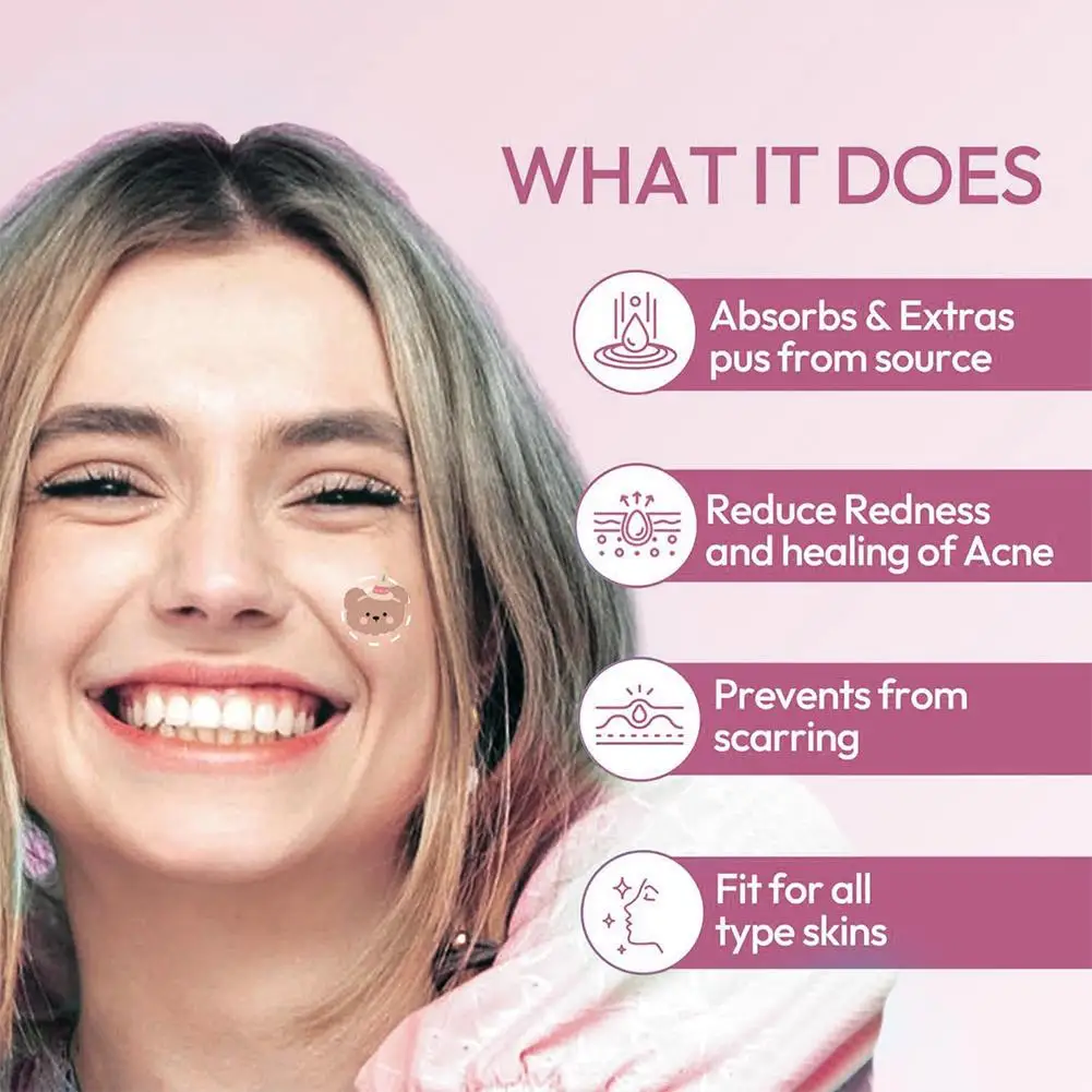 Hydrocolloid Acne Patch Puistje Verwijdering Patches Leuke Cartoon Acne Sticker Voor Mee-eters Gesloten Comedonen Beauty Make-Up Tool