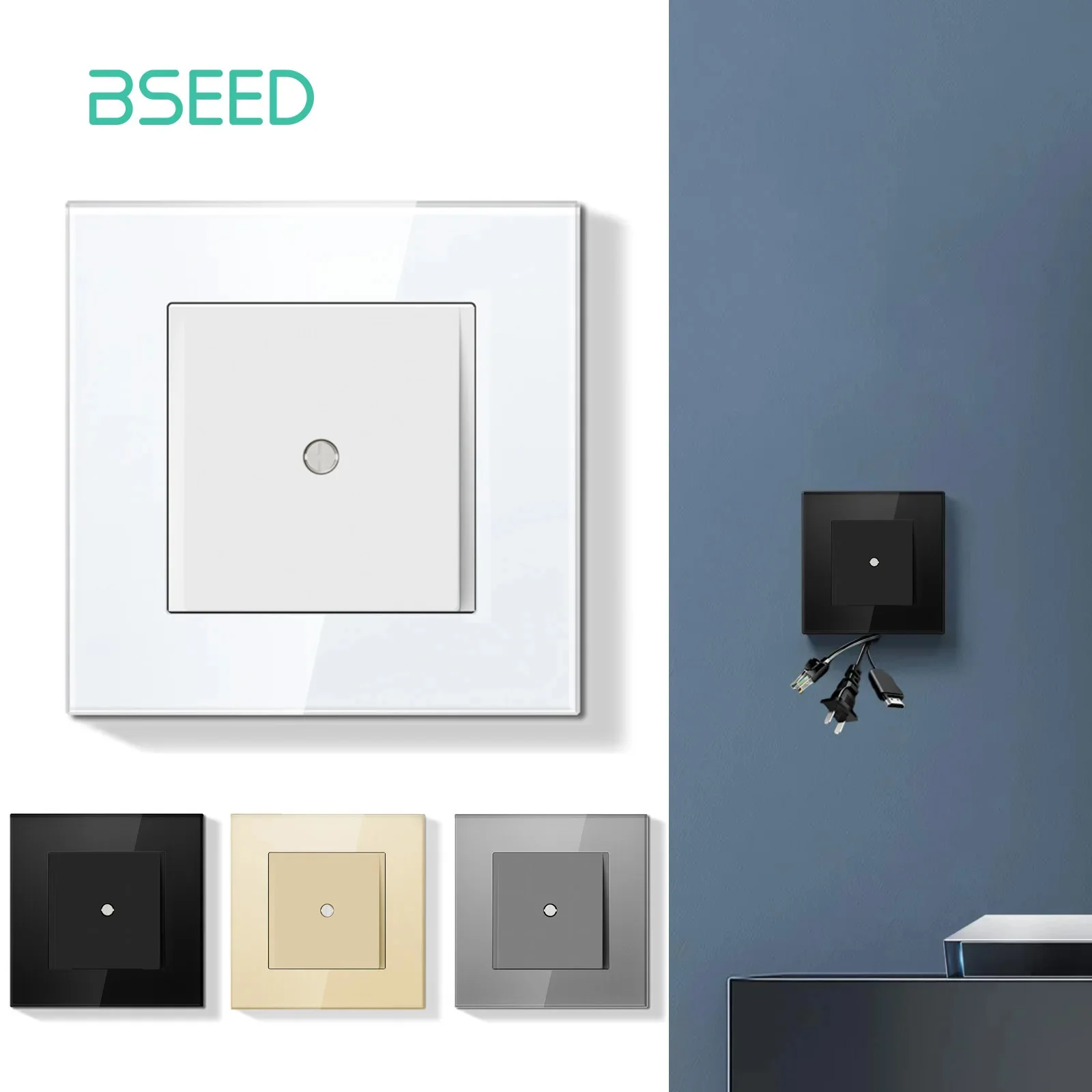 

BSEED Заглушка для отверстия в стене, декоративная накладка для кондиционера, заглушка для воздуховода, серия E