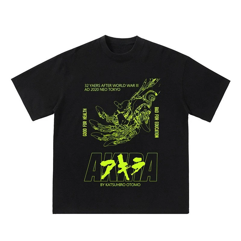 T-Shirt Cyberpunk Mechanical Hand Graphic 2026 New Unisex His and Hers Retro Style Streetwear Vintage Anime Sci Fi Fan Casual