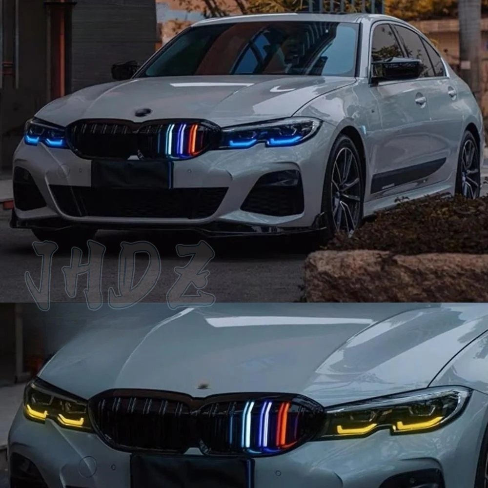 Update Daytime Running Light for BMW 3 series G20 G21 320i 330i M340l Multicolor LED Boards Yellow DRL Blue Angel Eyes Module