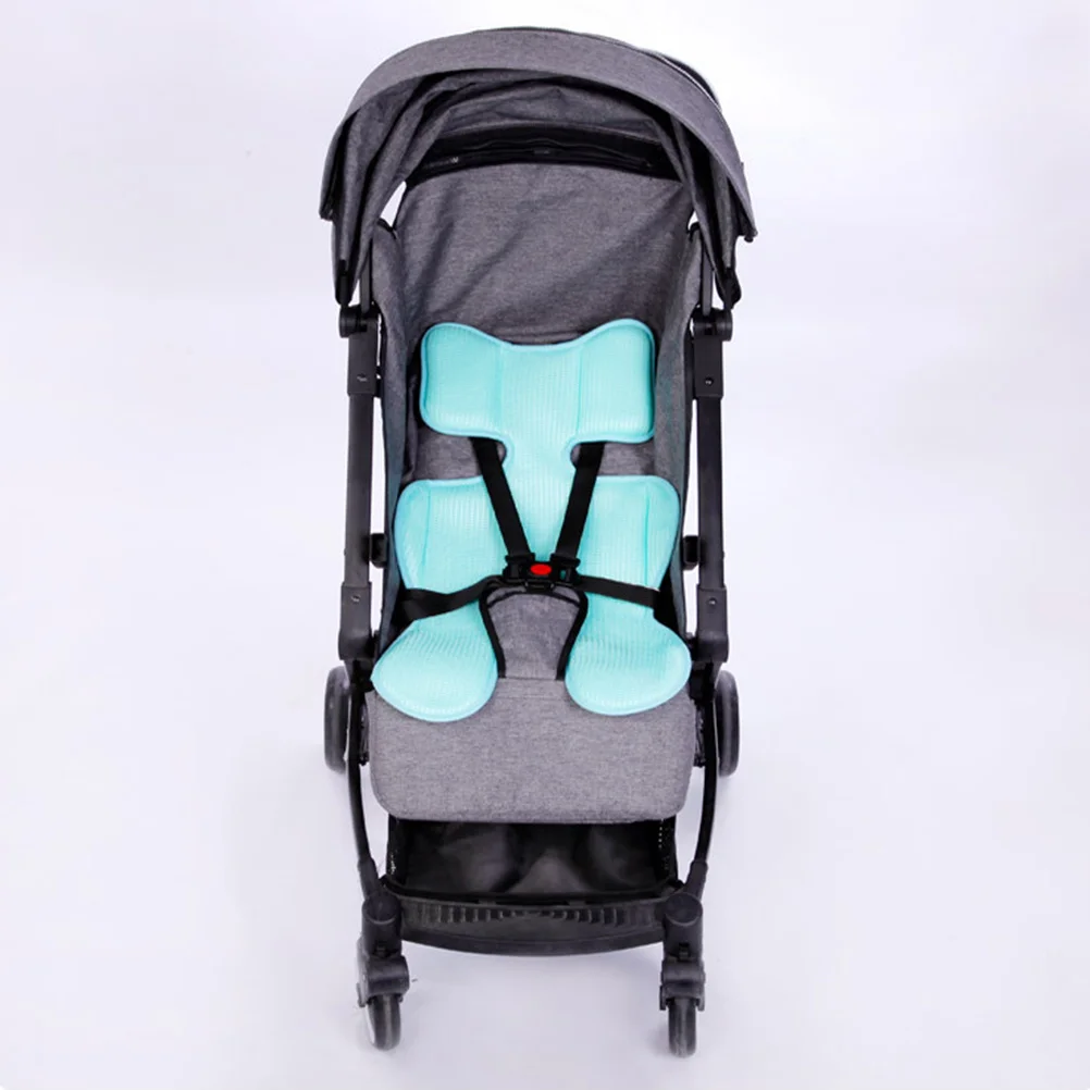 

Baby Stroller Cushion Breathable Sky Blue Thickened Cotton Seat Pad Universal for Stroller Soft Comfortable Cushion