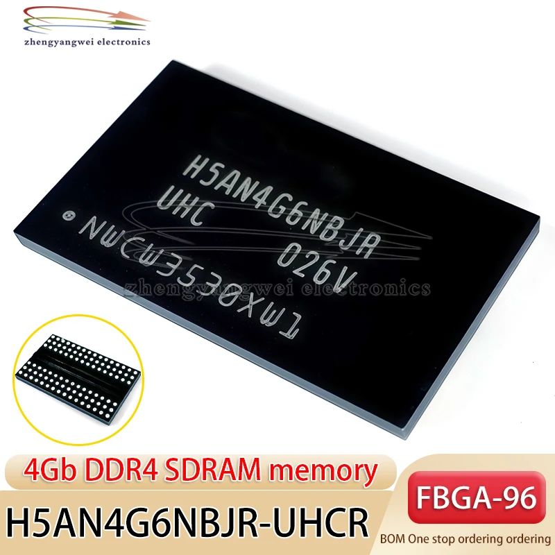 2PCS H5AN4G6NBJR-UHCR BGA DDR4 SDRAM Memory Chip