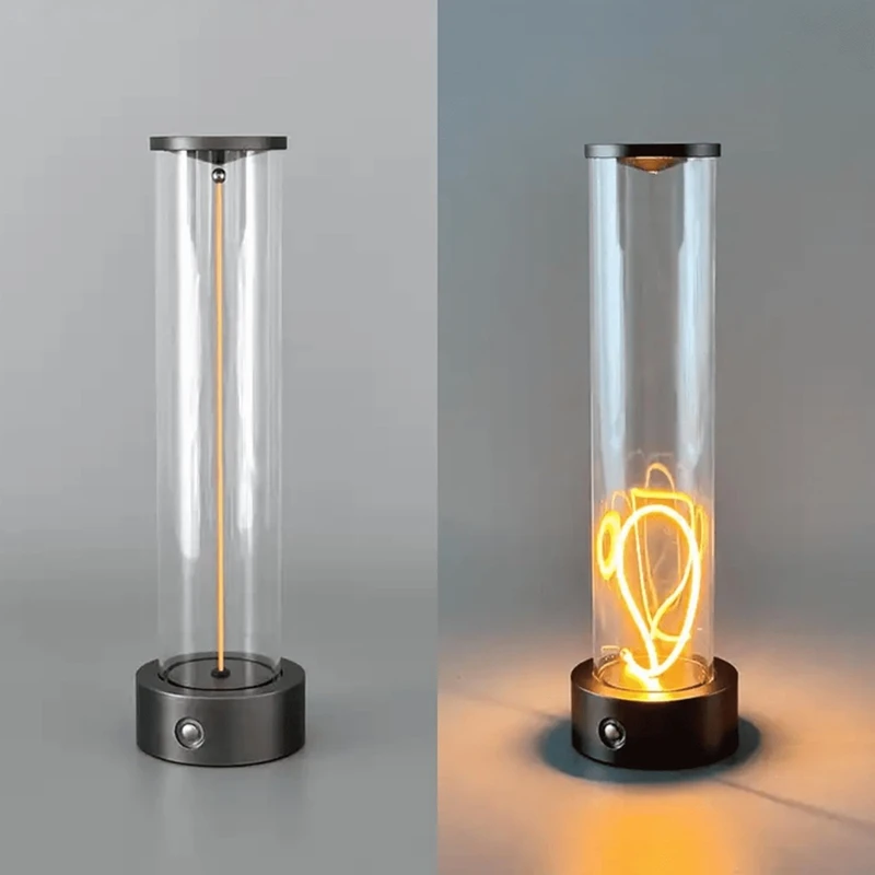 Minimalist Magnetic Lamp Design, Touch Control Magnetic Desk Lamp, 2000Mah Rechargeable Modern USB Flashlight Cordless image 5
