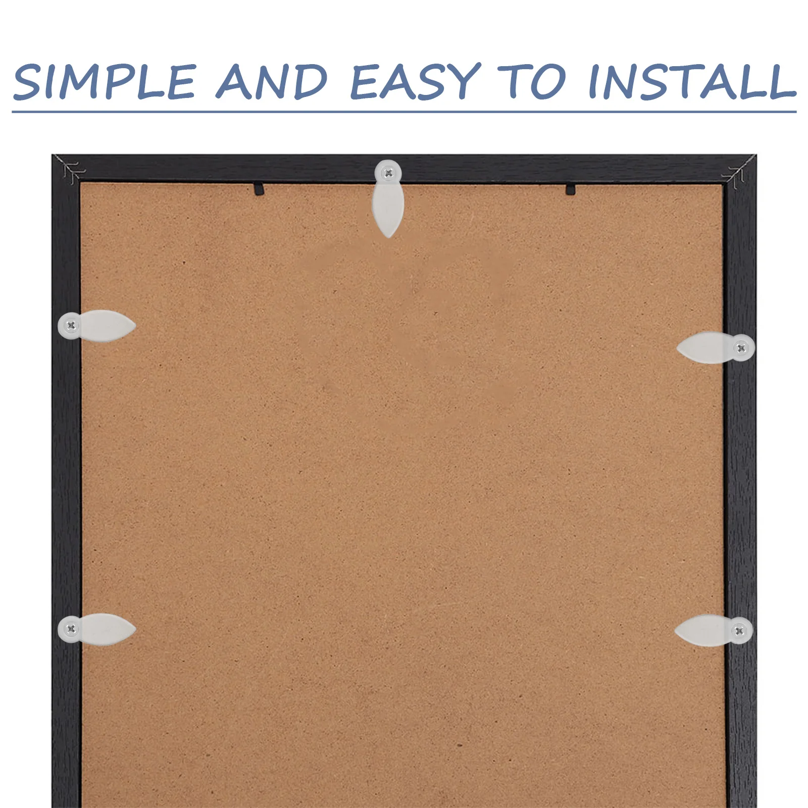 100pcs Picture Frame Backing Clips Plastic Frame Fasteners For Secure Photo Display Heavy Duty Mounting Hardware Decorative