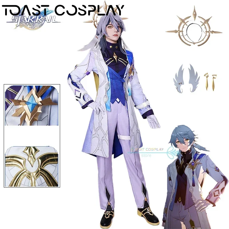 Sunday Cosplay Game Honkai Star Rail Mr. Sunday Cosplay Costume Wig Brother of Robin Anime Role Play Carnival Party Suits