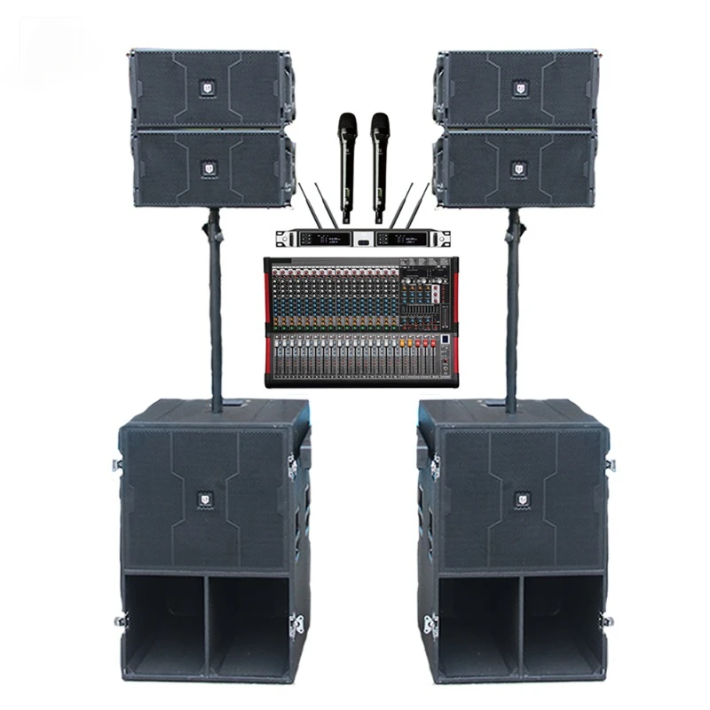 Professional 10-Inch Subwoofer PA Speakers Mini Column Line Array Sound System Passive Outdoor Audio Sound Equipment