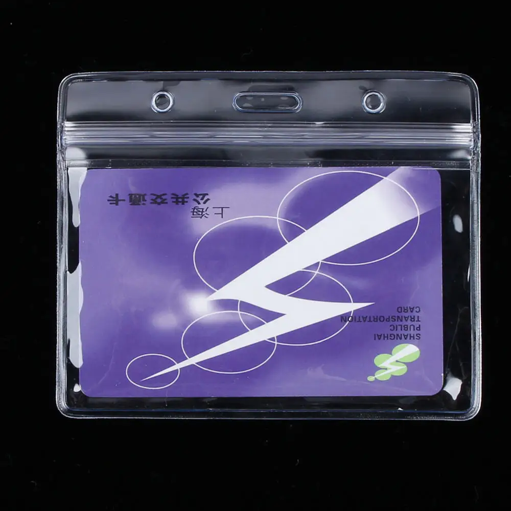10Pcs Waterproof Transparent Card Holder PVC Credit ID Bank Card Cardholder Protective Case Pouch Sleeve Horizontal Bag Set