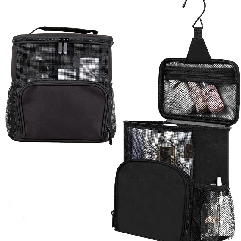 1 Stück faltbare Aufbewahrungstasche für Toilettenartikel, hängende Aufbewahrungstasche, Badezimmer-Make-up-Tasche, Kosmetik-Reise-Aufbewahrungstasche