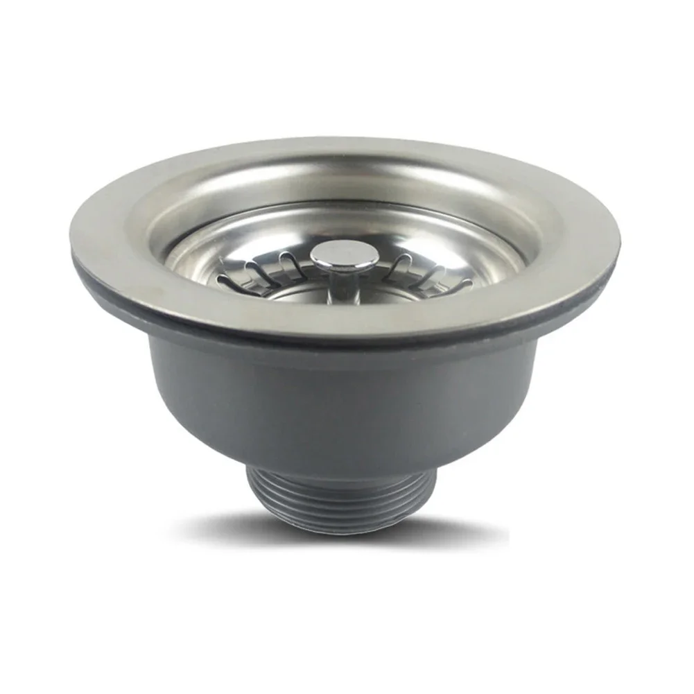 

Sturdy and Durable Kitchen Fixtures Basin Trap drainage 110mm Stainless Steel Sink drain strainer Easy Installation