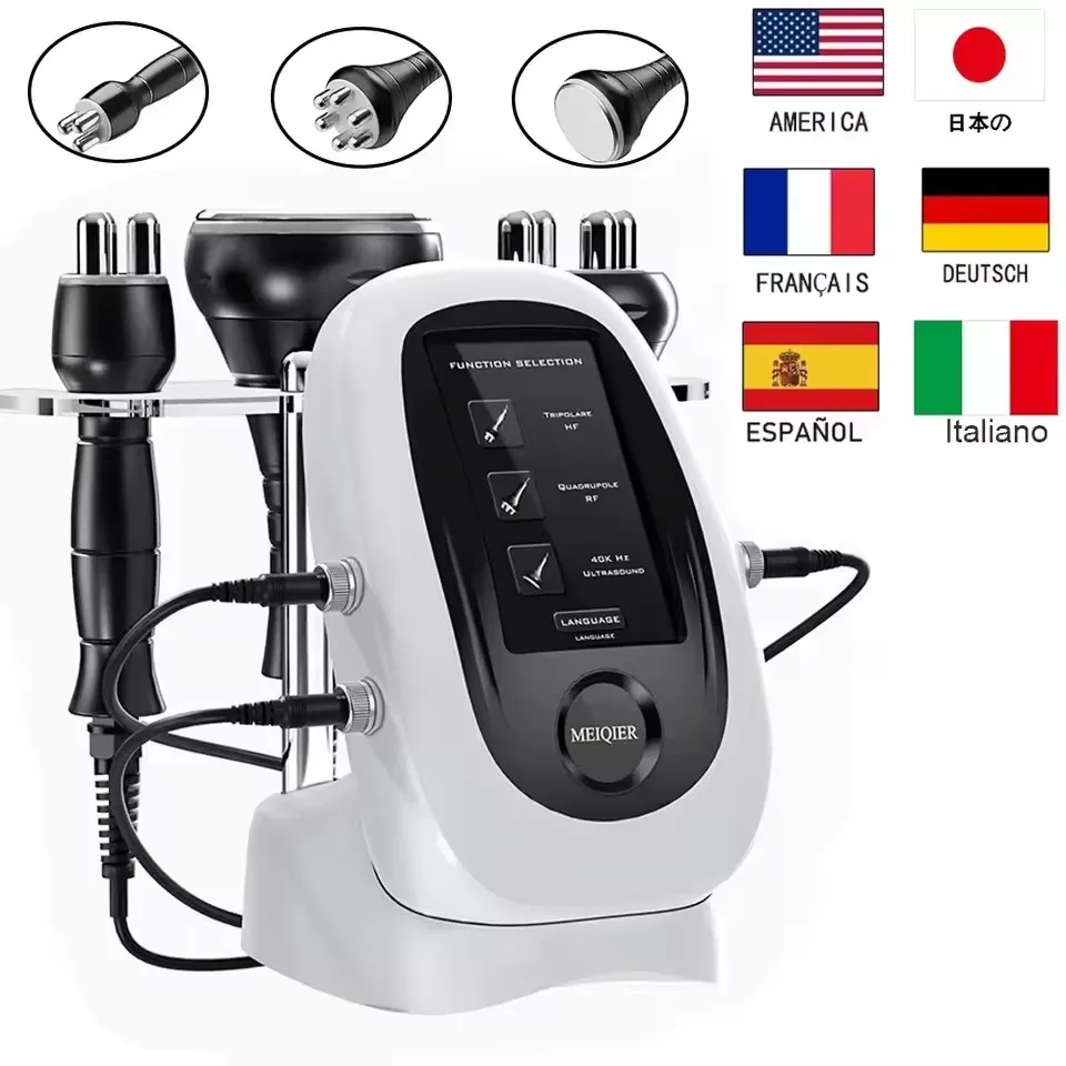 NEW 80K Cavitation Ultrasonic Body Slimming Machine Multi-Polar Anti-Wrinkle Rejuvenation Skin Lift Tighten RF Tool