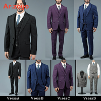 VORTOYS V1022 1/6 Scale Men Gentleman Suit Suit Lapels Jacket Shirt Pants Shoes Accessory Model for 12 Inch Action Figure