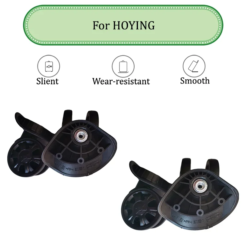 

For HOYING L-i For Luggage 360°Rotating Suitcase Wheels Swivel High Wear- Resistant Replacement Parts Wheels Travel&Business