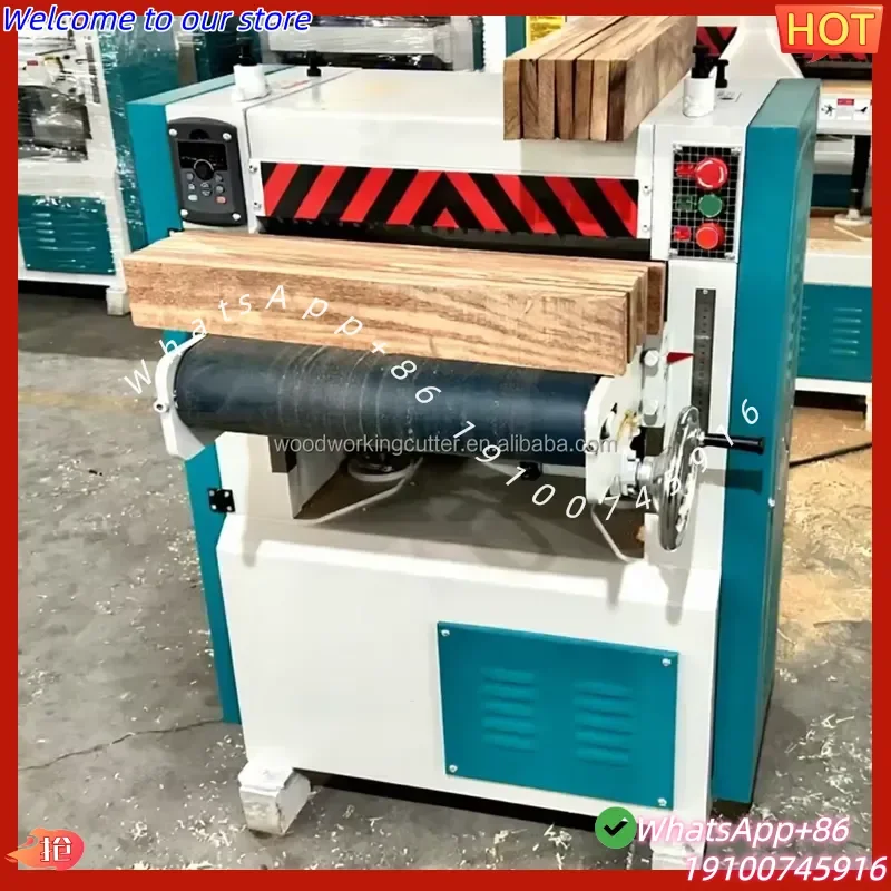 2026Hot High Speed Automatic Feeding Wood Planer Thicknesser 4KW Powerful Motor Heavy Timber Thicknesser for Carpentry