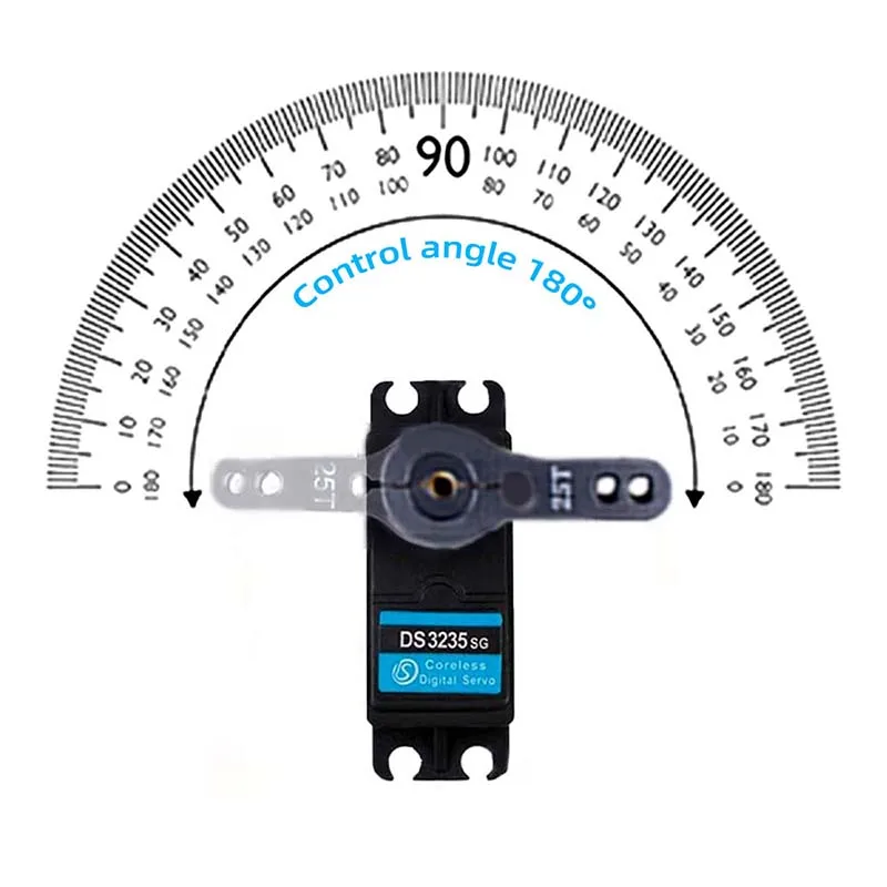DS3235SG Waterproof Servo, 35 kg Metal Gear Digital, High Torque, Robotic Arm, Hollow Cup Servo