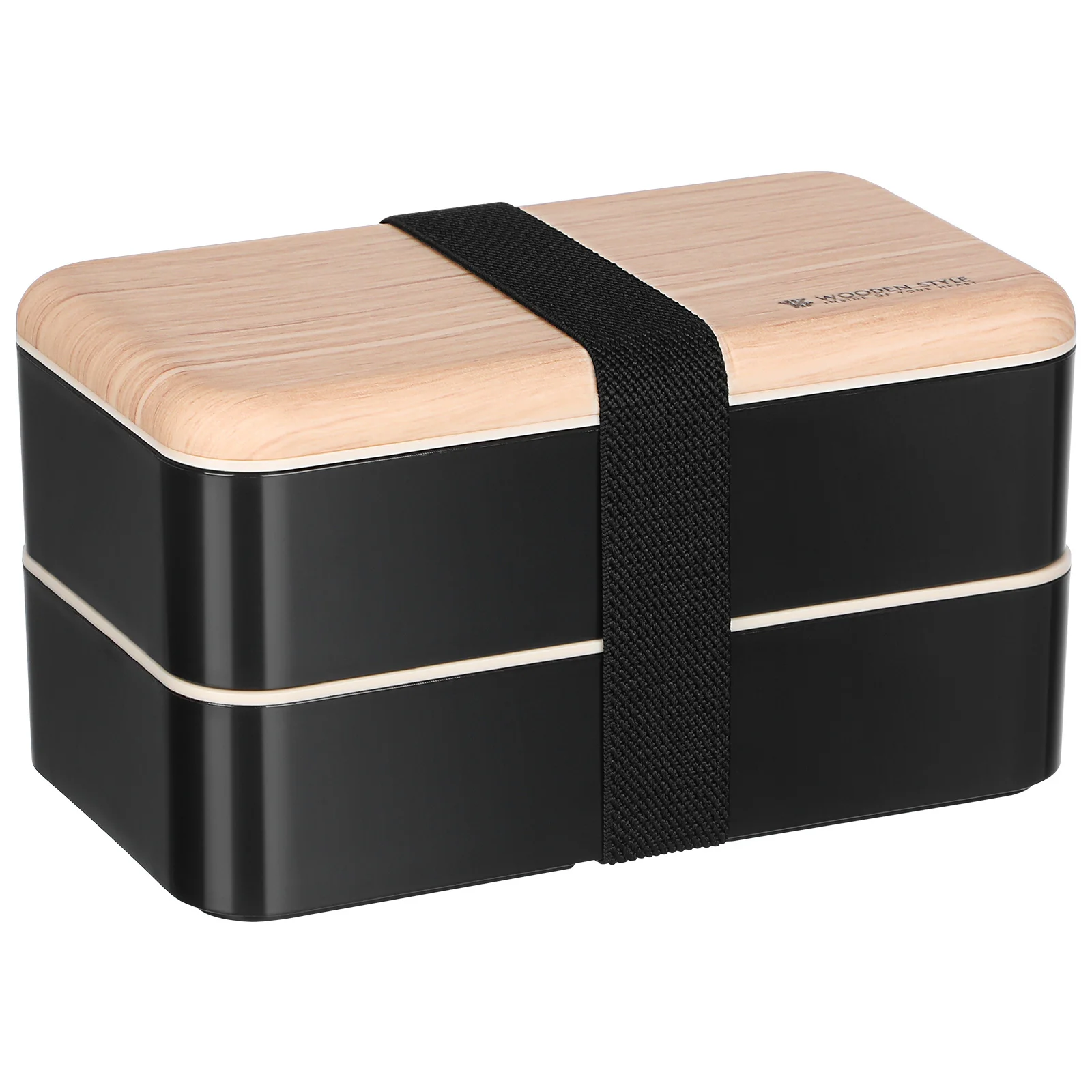 

Double Layer Lunch Box Bento Containers Portable Food Boxes Leak Proof PP Wooden Office School Picnic Fruit Meat Vegetable