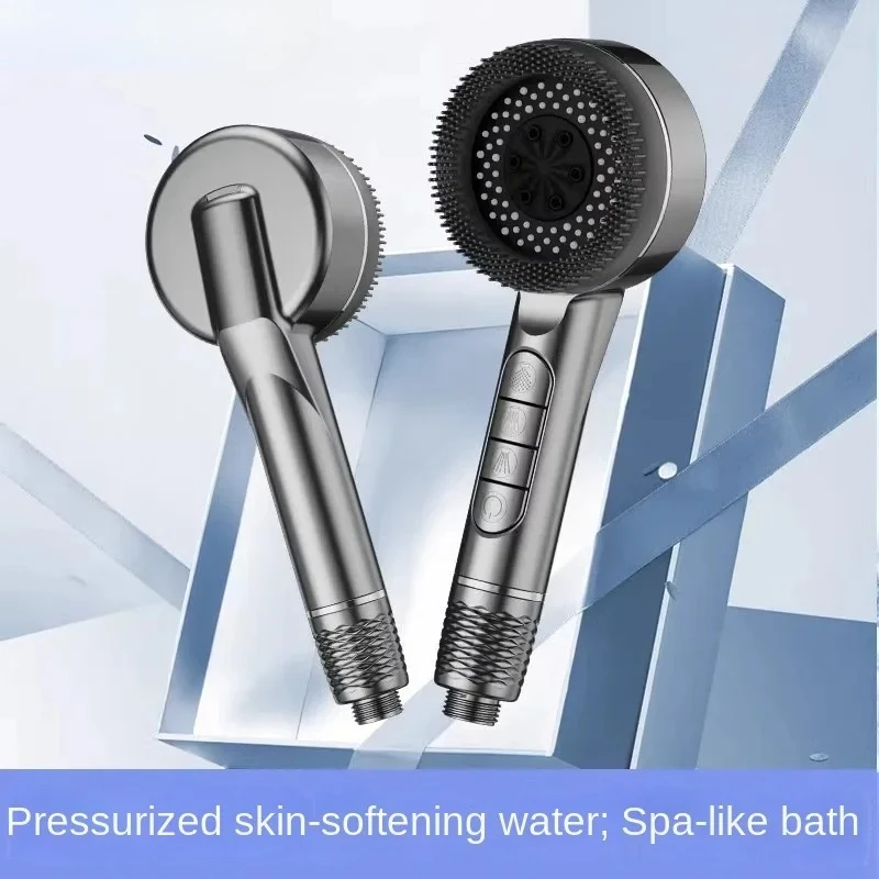

American style wind belt brush love shower pressurized handheld shower set with four functions and spray gun outlet head