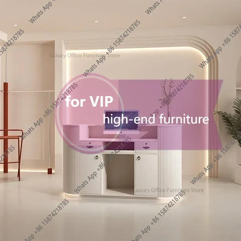 

Роскошная круглая стойка ресепшн k-LA для магазинов одежды, небольших коммерческих предприятий, салонов красоты, баров, простой современный дизайн