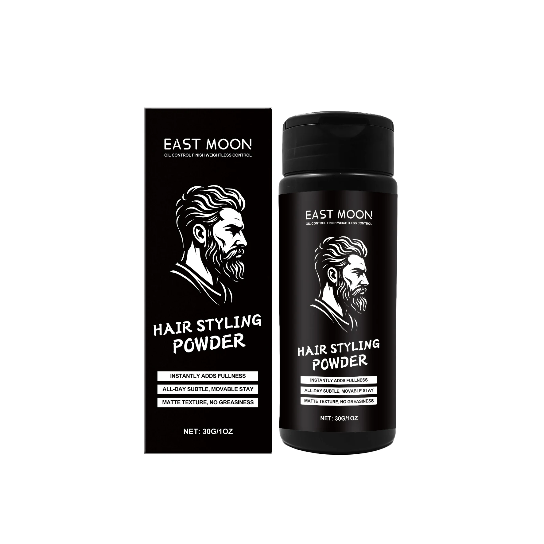 East Moon Men Hair Fluffy Powder Increase Oil Control Improving Hairstyle Maintain Tidy Natural Portable Hair Volumizing Powders