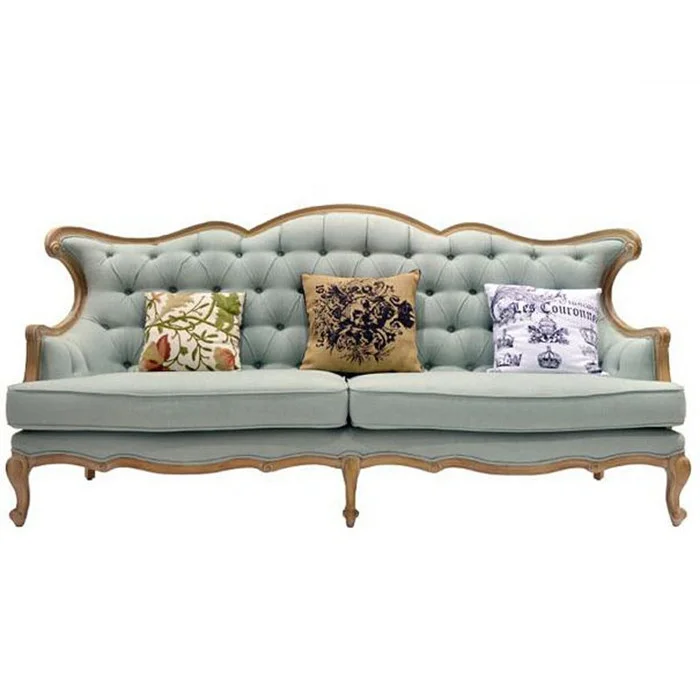 

/Hot Selling Vintage Classic Wooden Upholstered Fabric Sofa Set in Living Room Designs Manufacturers