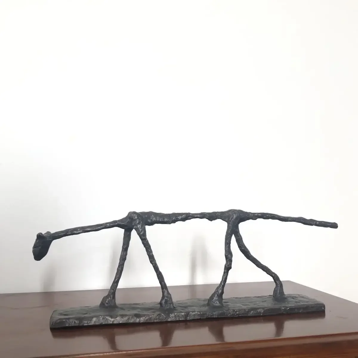 Bronze Cat Statue Antique Giacometti Bronzet Sculpture Handmade Abstract Figurines Art Home Decor Gift Collectible Statues