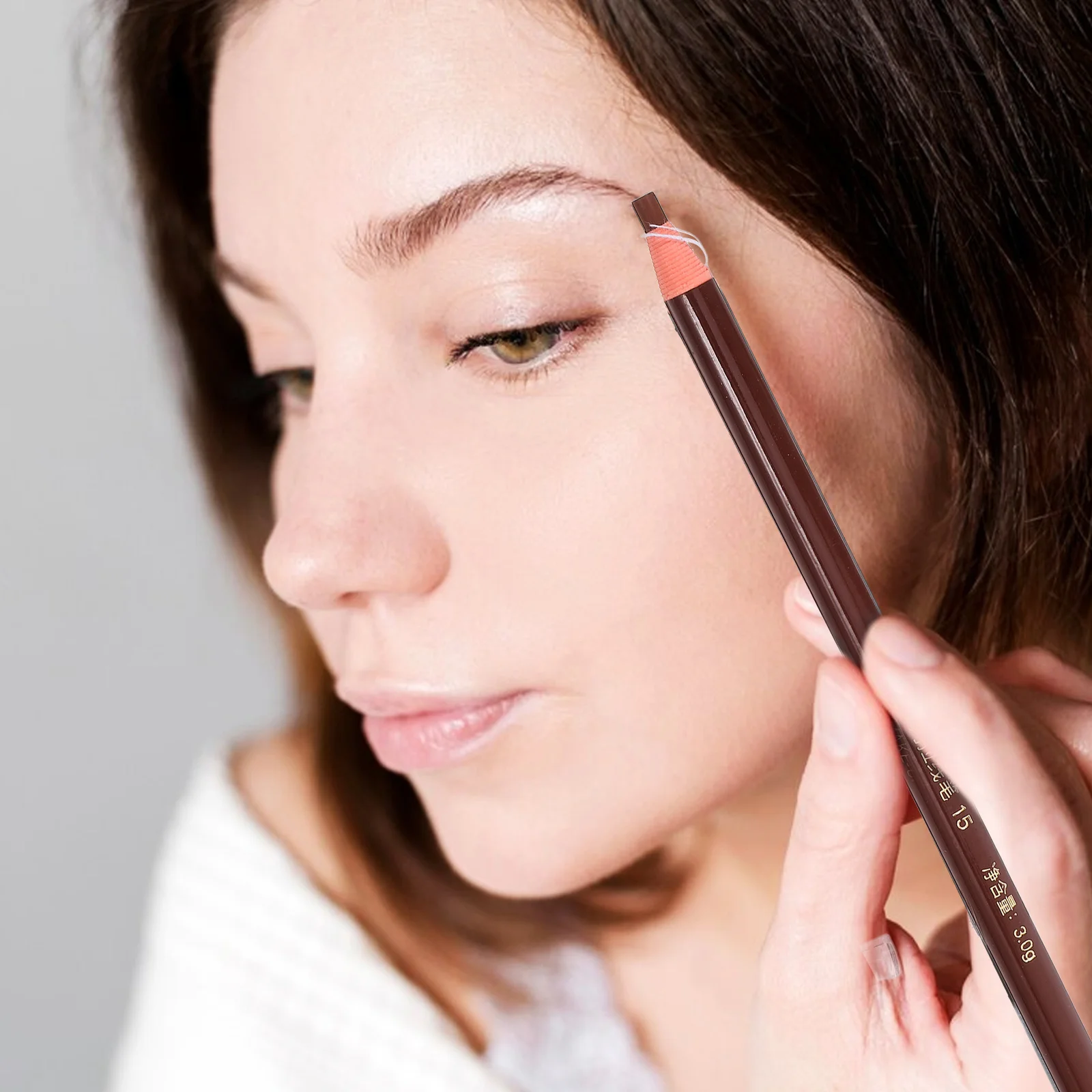 Wodoodporny brązowy pisak do brwi Microblading, długotrwały, naturalny wygląd, łatwa kontrola, do modelowania brwi, do codziennego użytku.