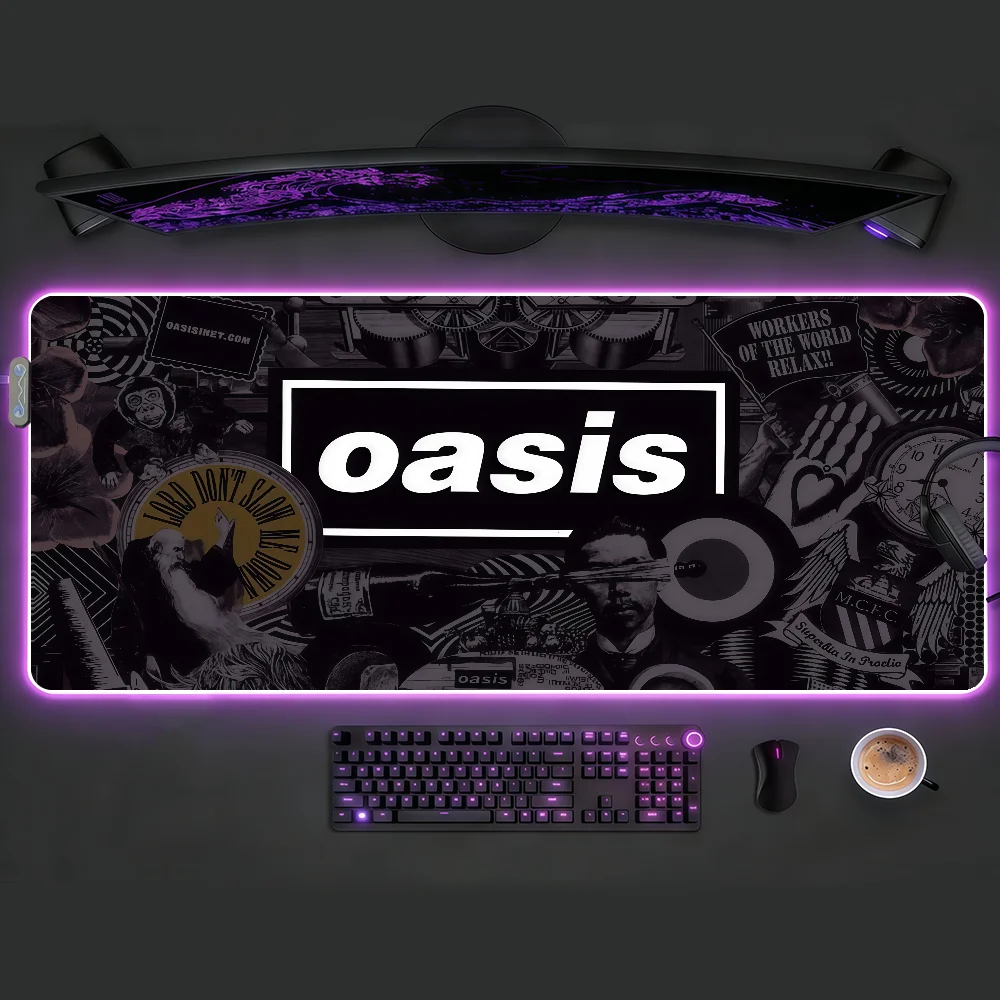 Band O-Oasis  Mouse Pad Waterp - Rgb Keyboard Wrist Rest recension och pris