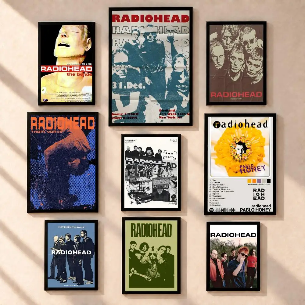 band Radiohead Poster HD Poster Peel Stick Waterproof Wall Art Print Bedroom Living Room Modern Decor Gift