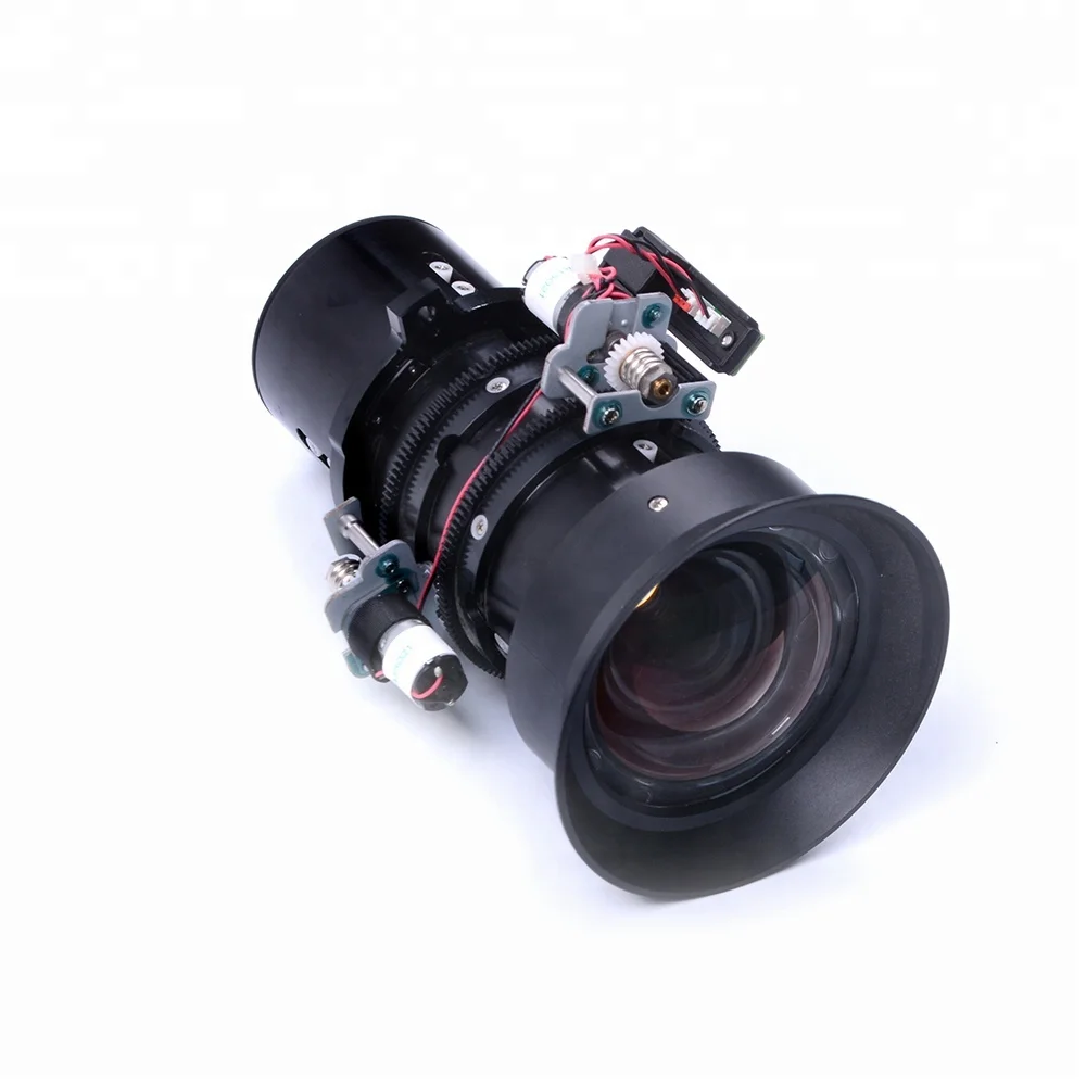 Adjustable Spherical Short Throw Lens for Projectors Motorized Glass Optic Customizable OEM Support