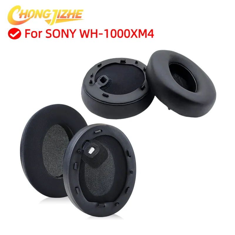 

For For SONY WH-1000XM4 Sponge Cover Breathable Leather Mesh Ear Cover Protective Cover Headset Replacement