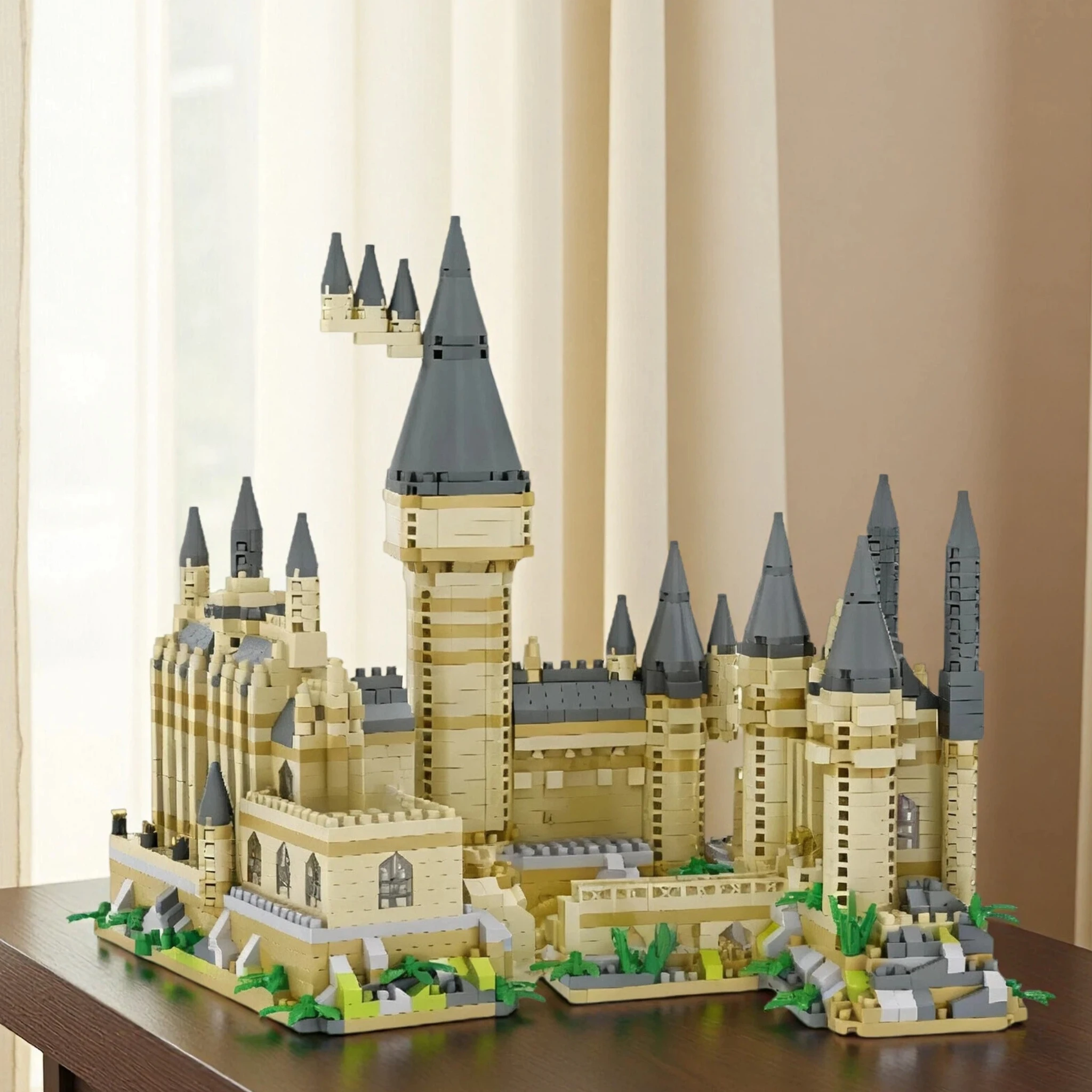 Hogwarts Magic Castle Micro Building Blocks Wizard School Desktop Collection view 2