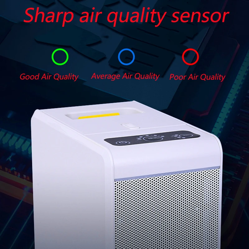 KINYO Home Smart Air Cleaner with Smart air quality monitor CADR 200m³/h, Remove Pet Odor Smoke Pollen PM2.5 No consumables