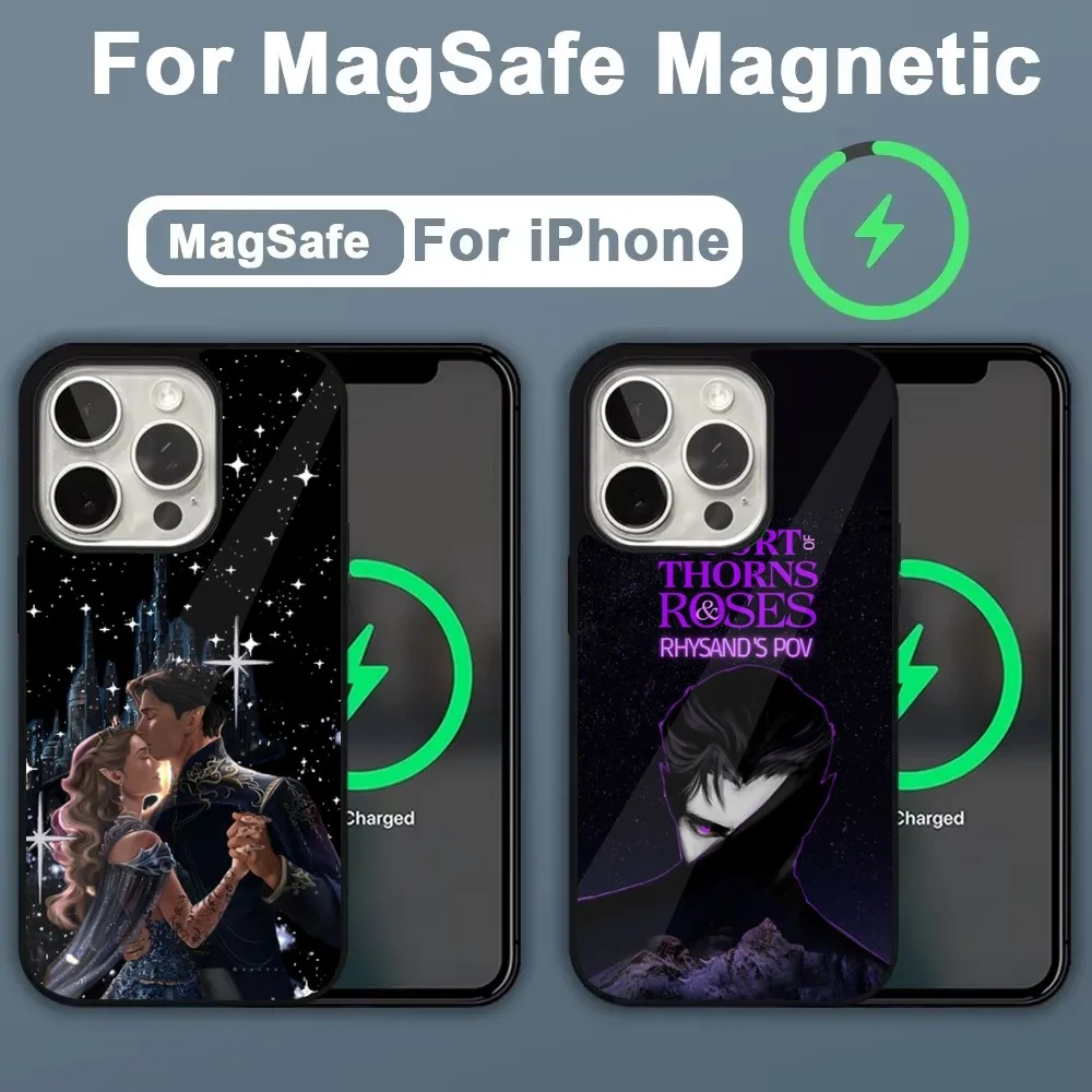 A-Acotar A Court of Mist and F-Fury Phone Case For iPhone 16,15,14,13,12,11,Plus,Pro,Max,Mini Magsafe Magnetic Wireless Charging