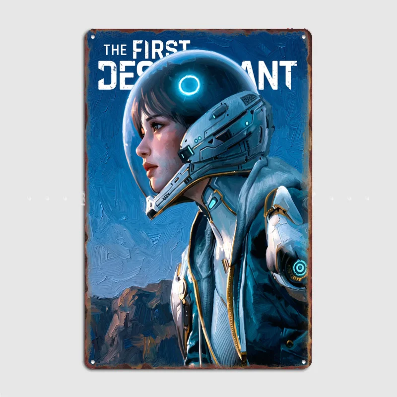 The First Descendant Game Poster Metal Sign Posters Bar Bedroom Custom Wall Decorations Room Decoration Interior Home Decor