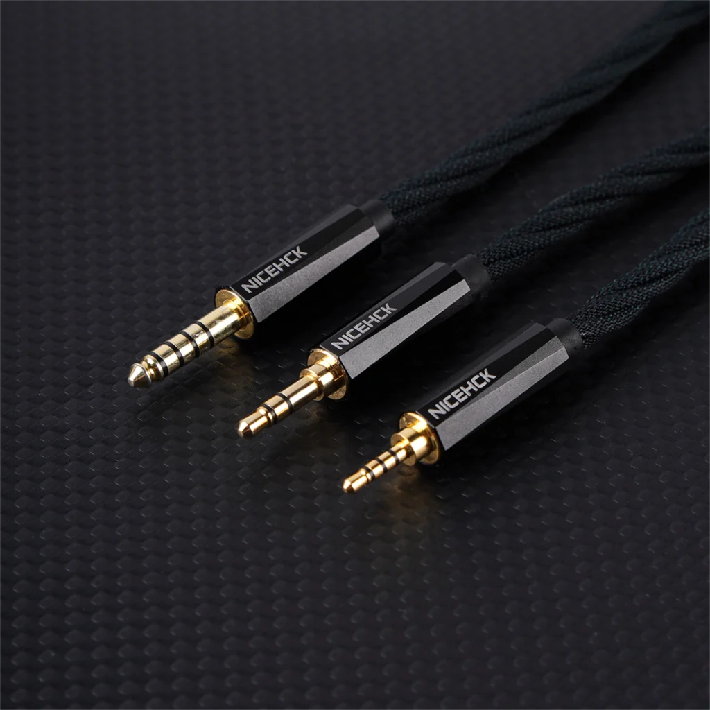 NICEHCK MeetEva HiFi IEM Cable plateado aleación de cobre plateado + Cable de actualización OFC Chapado en plata MMCX/2 pines para Quintet Performer8