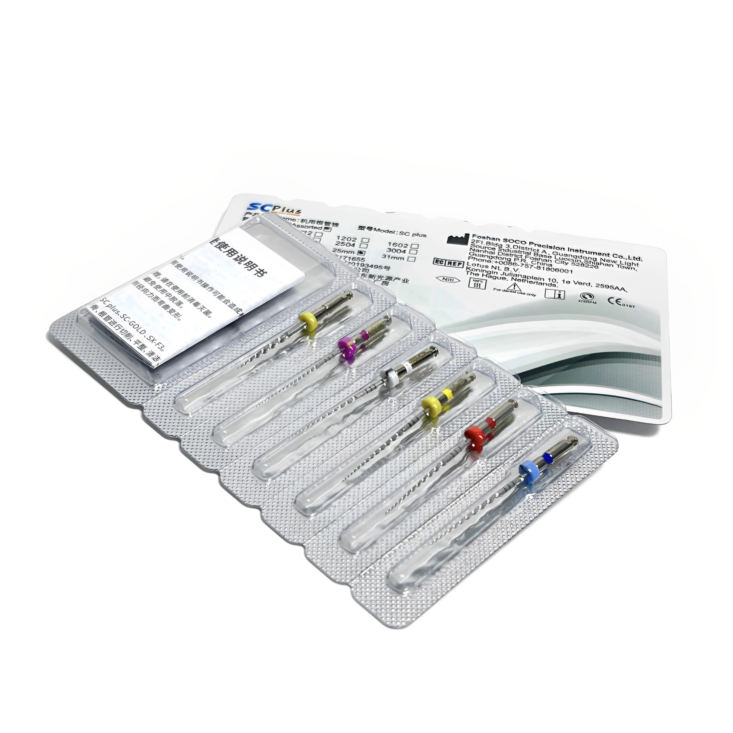 Dental Endo Files Coxo SOCO SC Plus Root Canal File Heat Activated Rotary Taper Endodontic File Flexible Dentist Instrument 25mm