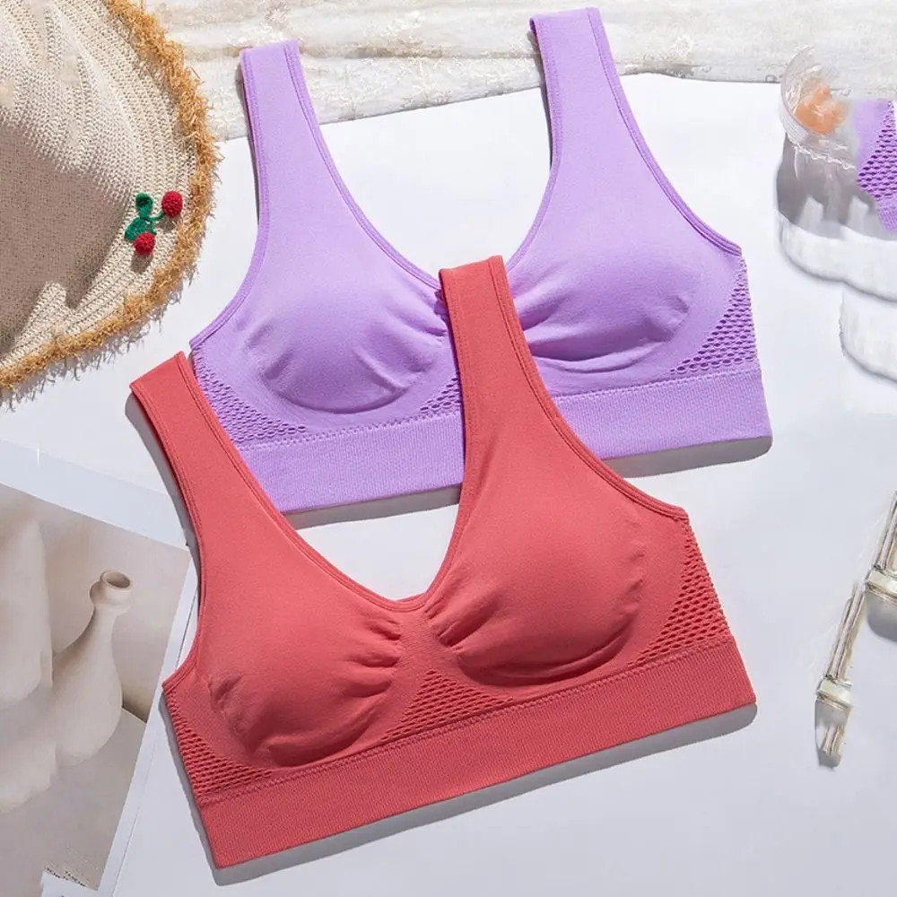 

Gathered Breasts Front Buckle Wireless Deep V Bra Shockproof Underwear Push Up Bra Anti-sagging Lingerie Big Cup Bra Girls Lady