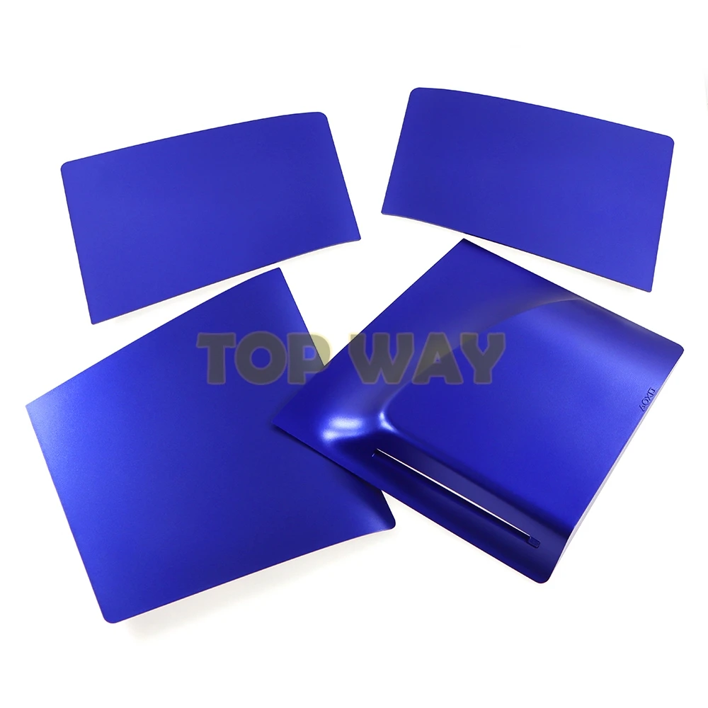 غطاء أمامي وخلفي للبلاي ستيشن 5 ، ps5 نحيف ، وحدة تحكم محرك بصري مع شعار ، مجموعة واحدة