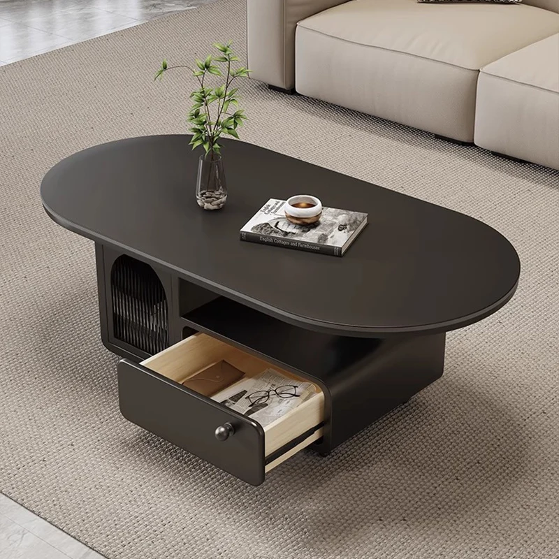 

Decoration Luxury Side Table Bedroom Modern Wood Storage Coffee Table Living Room Drawers Mesa Auxiliar Chinese Style Furniture