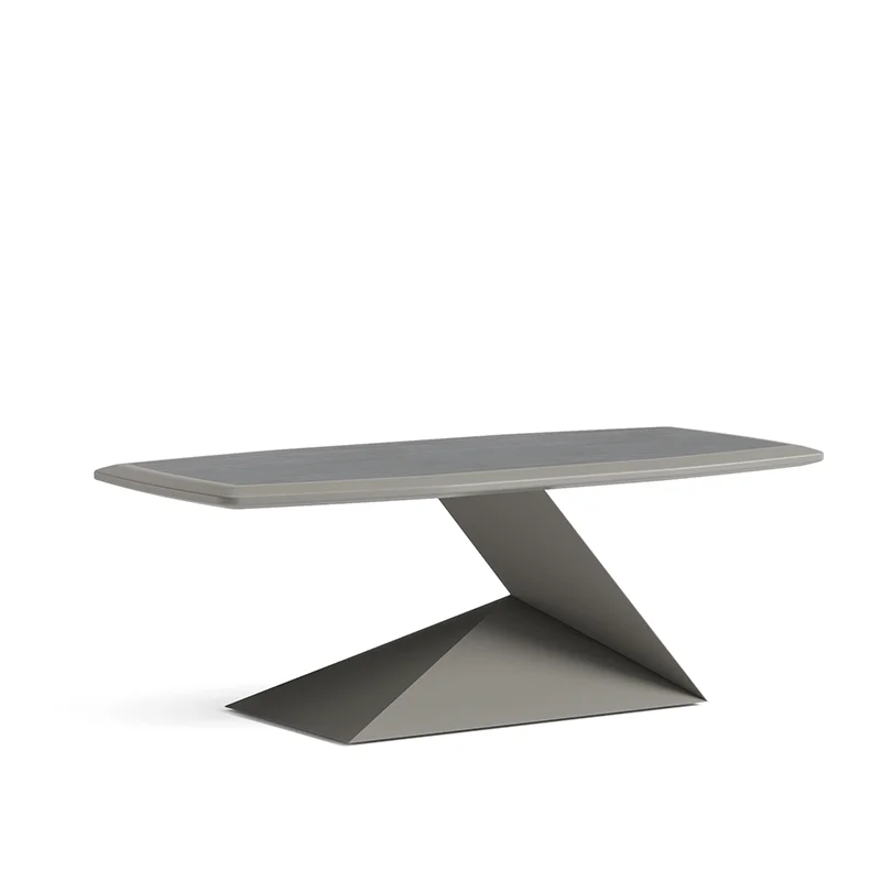 

Современный простой офисный журнальный столик с деревянными ножками, центральный стол для офисной мебели