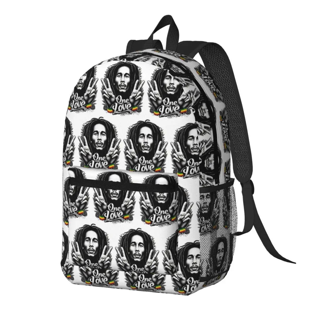 Bob Marley Reggae Backpack Daypack Large Capacity Boys Girls BookBag School Bag Shoulder Bags for Men Women