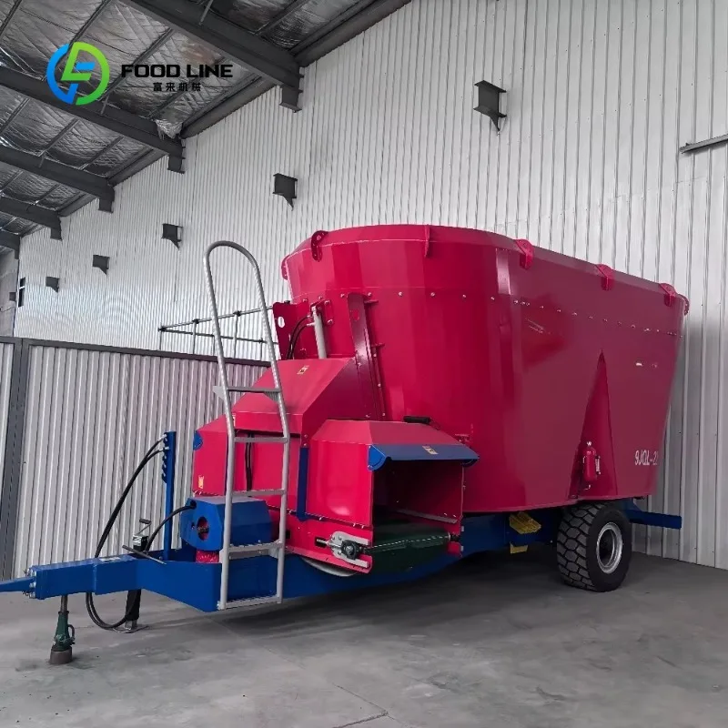 Automatic Cattle and Sheep Feed Mixer Vertical Mixing Tank Commercial Livestock Feeding Equipment