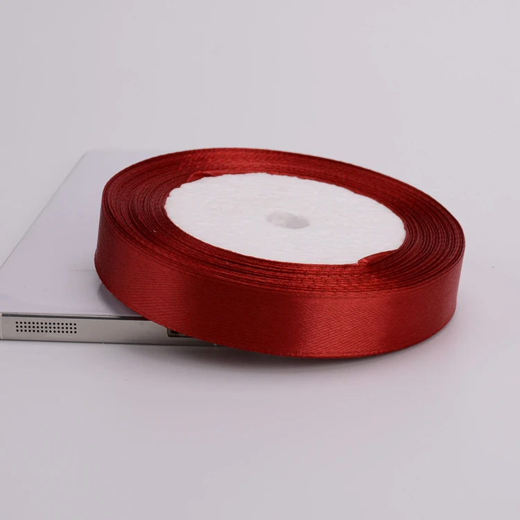 22meters 6mm-75mm Wine Red Satin Ribbons Packing Material DIY Bow Craft Decor Wedding Party Decoration Gift Wrapping Ribbon, image 5